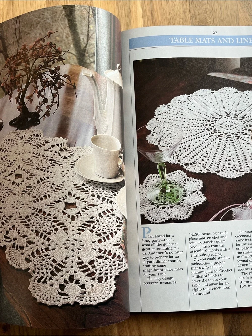 Vintage 1988 Better Homes and Gardens White Crochet Book, Hardcover